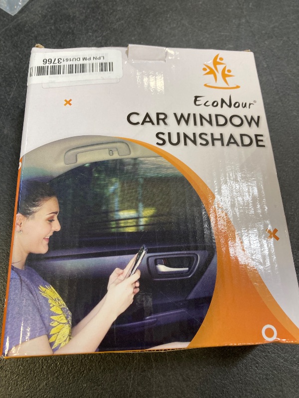 Photo 1 of EcoNour Car Side Window Sun Shade (Pack of 2) | Stretchable & Breathable Car Window Screens for Complete Sun & Privacy Protection | Fits Most Truck, SUV and Minivan (XL 40" x 24")