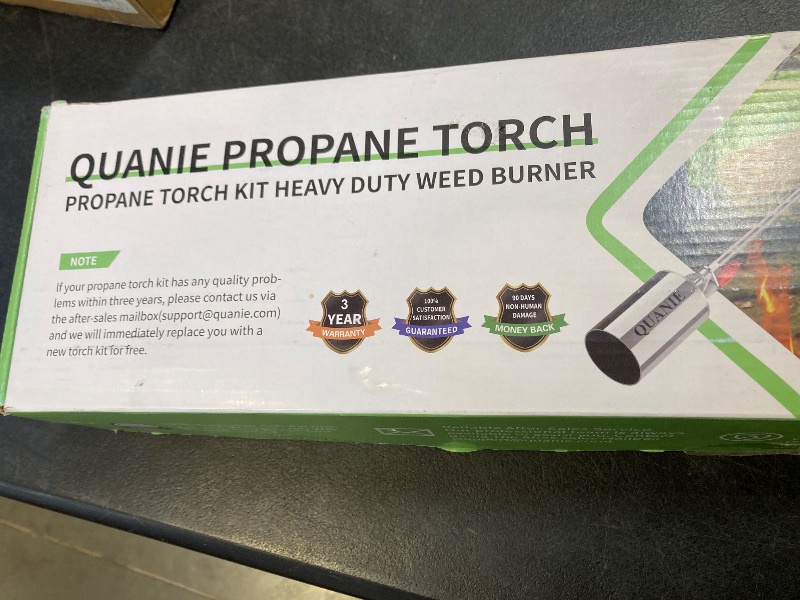 Photo 1 of Propane Torch Weed Burner, High Output 2,400,000 BTU with Self Ignition and Flame Control, Heavy Duty Blow Torch with 10FT Hose, Flamethrower for Weeding, Roofing, Melting Ice Snow, Road Paint Removing