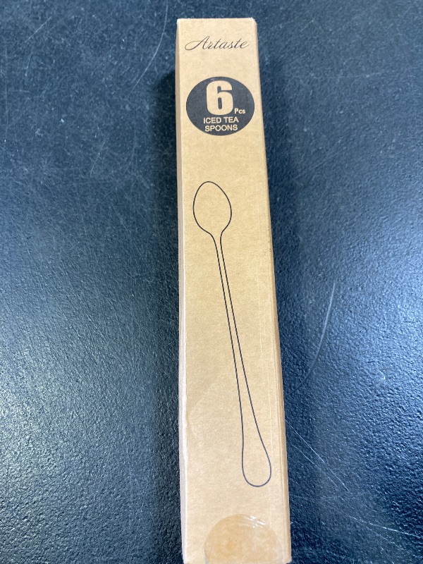 Photo 1 of Artaste Rain 18/10 Stainless Steel (Silver (Set of 6), Iced Tea Spoons (9.5-Inch))