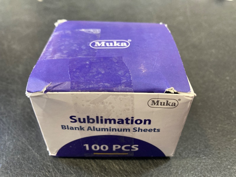 Photo 1 of Muka 100Pcs 2.5 Inch Round Sublimation Blank Aluminum Sheets, Aluminum Board Heat Transfer for Breastpin, Retractable Badge Holder, Photo Tray, Collapsible Phone Holders