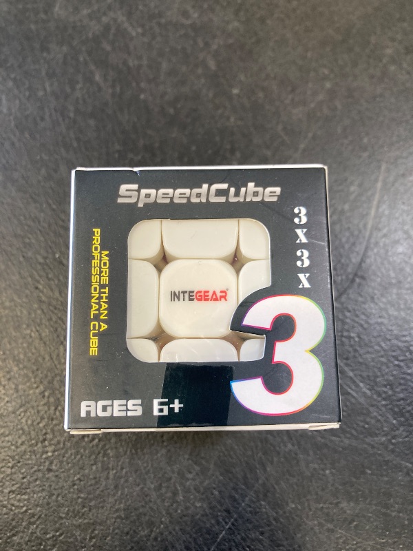 Photo 1 of INTEGEAR Speed Cube 3x3 Sticker-less with Stand and Tutorial – Easy Turning, Smooth Play, Durable Magic Puzzle Toy for Kids and Adults
