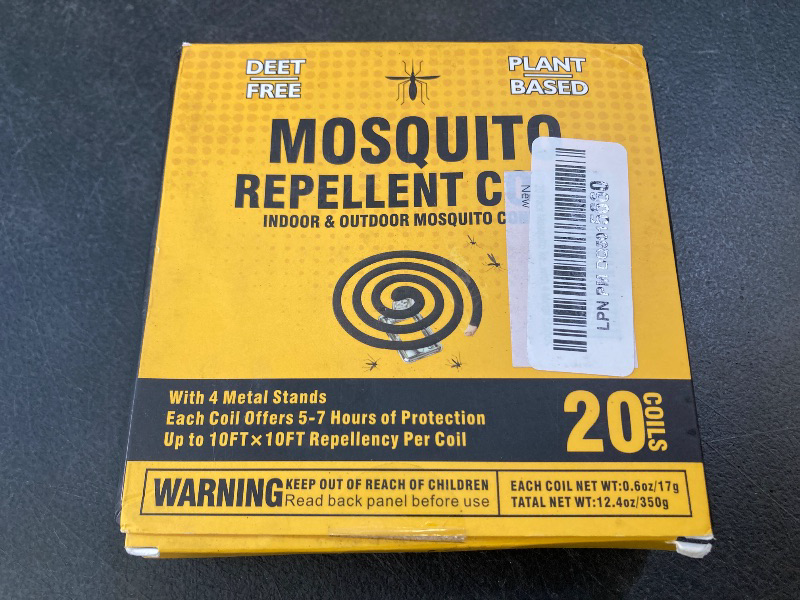 Photo 1 of Bugbai Mosquito Repellent Outdoor Patio, 20 Pack Natural Plant-Based Mosquito Coils Pet Safe Mosquito Repellent, Deet Free Mosquito Coils Outdoor Insect Bug Repellent For Backyard Camping With 4 Stand