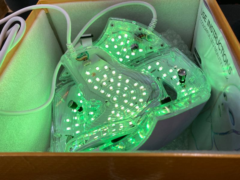 Photo 1 of Yahi Led Face Mask Light Therapy, Red Light Therapy for Face, 7 Led Light Therapy Facial Skin Care Mask At Home