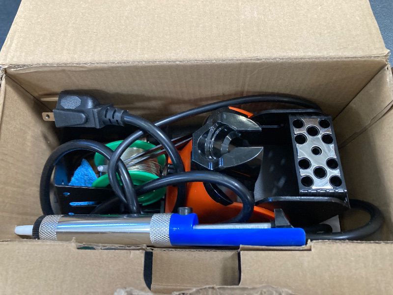 Photo 1 of YIHUA 926 III 60W LED Display Soldering Iron Station Kit w 2 Helping Hands, 6 Extra Iron Tips, Roll of Lead-Free Solder, Solder Sucker, S/S Tweezers, °C/ºF Conversion, Auto Sleep & Calibration Support