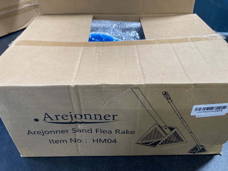 Photo 1 of Arejonner Sand Flea Rake Set, 304 Stainless Steel, Detachable 60 Inches Long Handle, 16'' Basket with Sharp Teeth. Includes D-Handle Grip, Small Shovels, Sifter and Bucket