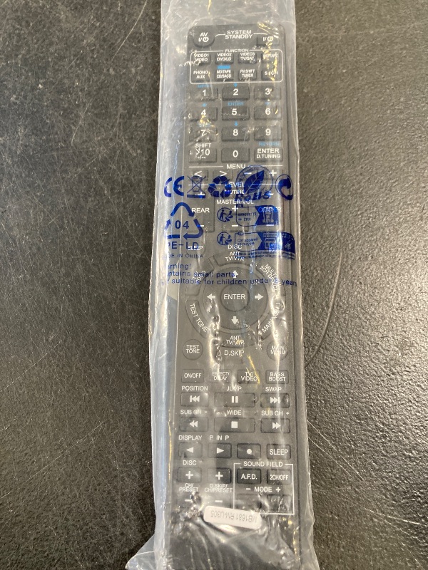 Photo 1 of RM-U303 RM-U305 Replace Remote Applicable for Sony Stereo Receiver STR-DE335 STR-V323 STR-SE391 STR-DE475 STR-DE675 STR-DE575 HT-DDW830 STR-K502P STR-K502 HT-5100D STR-DB870 STR-DB1070 STR-K402