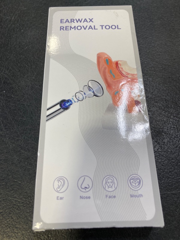 Photo 1 of Ear Wax Removal, Ear Wax Removal Tool Camera Built-in 1296P, Earwax Removal kit with 9 Ear Pick and 8 Traditional Tools, Built-in WiFi IP67 Waterproof, Ear Cleaning Kit for iPhone, iPad, Android (Black)