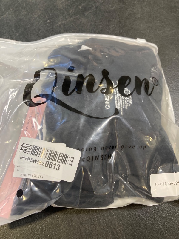 Photo 1 of QINSEN Women's Square Neck Sleeveless Double-Layer Tank Tops Basic Tight T Shirts Black M