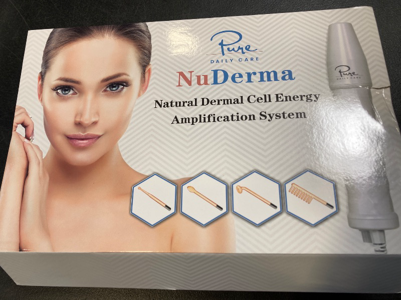 Photo 1 of NuDerma Handheld Skin Therapy Wand Machine w/Neon – Anti-Aging - Skin Tightening - Wrinkle Reducing - Dark Circles – Clarifying - Hair & Scalp Stimulator