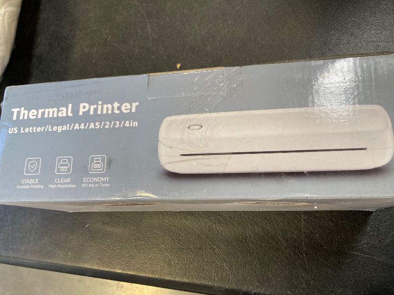 Photo 1 of MinZhi Portable Thermal Printer, Wireless Printer Supports 8.5" X 11"US Letter&Legal,A4&A5 Paper, Bluetooth Inkless Travel Printer Compatible with Android iOS & Laptop for Office Travel Home