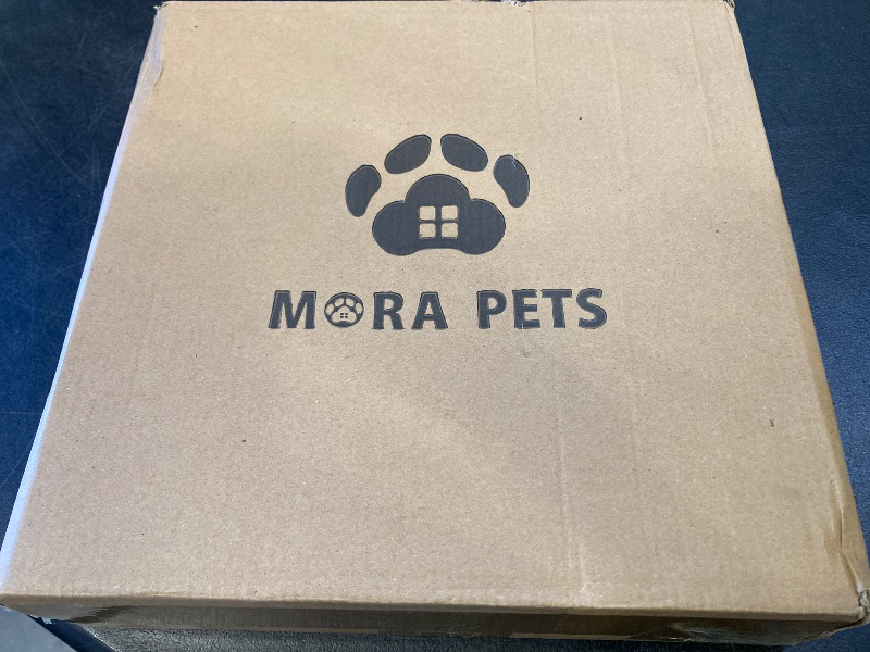 Photo 1 of Mora Pets Elevated Dog Bowls Adjustable Raised Dog Bowl Bamboo Pet Feeder with 2 Stainless Steel Bowls for Small Medium Large Dogs