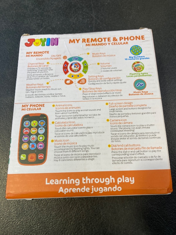Photo 1 of JOYIN Baby Learning Phone and Remote Toy for Toddler, Fun Smartphone Toys with Music for Infants, Boys or Girls, Holiday Stocking Stuffers, Kids Birthday Gift, Easter Basket Stuffers