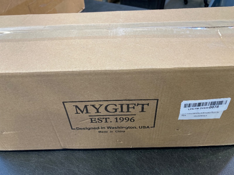 Photo 1 of MyGift Artificial Succulent Centerpiece,15.75 Inch Faux Succulents Arrangement Plants in Sleek Black Wooden Rectangular Planter Box