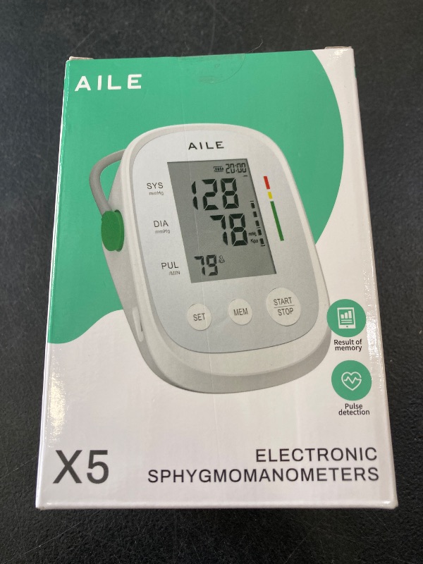 Photo 1 of Blood Pressure Monitor, AILE Blood Pressure Machine Upper Arm Large Cuff(8.7"-16.5"), High Automatic Blood Pressure Monitors Cuff for Home Use, (BP) Manual Arm Blood Pressure Monitors, 2 * 99 Memory