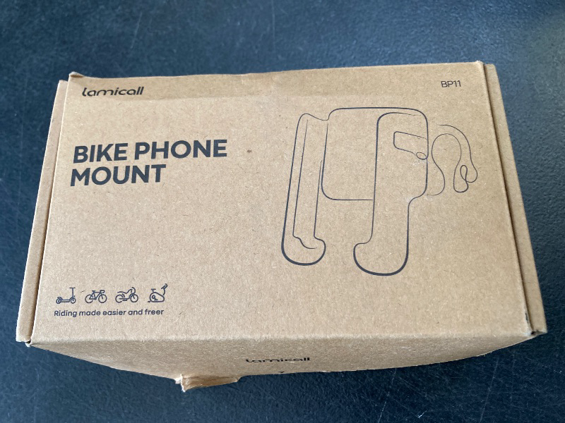 Photo 1 of Lamicall Motorcycle Bike Phone Mount - [No Block Camera] [1s Lock] Bike Cell Phone Holder Clamp, Bicycle Scooter Handlebar Clip, for iPhone 16 15 14 Pro Max, Galaxy S25 S24 Ultra, 4.7-7" Phones