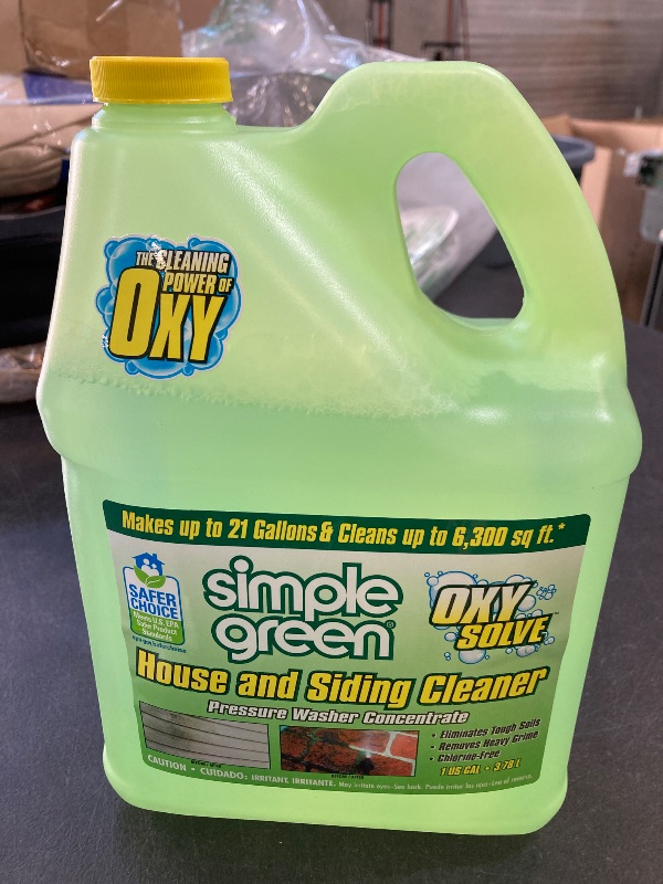 Photo 1 of Oxy Solve House and Siding Pressure Washer Cleaner - Removes Stains from Mold & Mildew on Vinyl, Aluminum, Wood, Brick, Stucco - Concentrate 1 Gal.