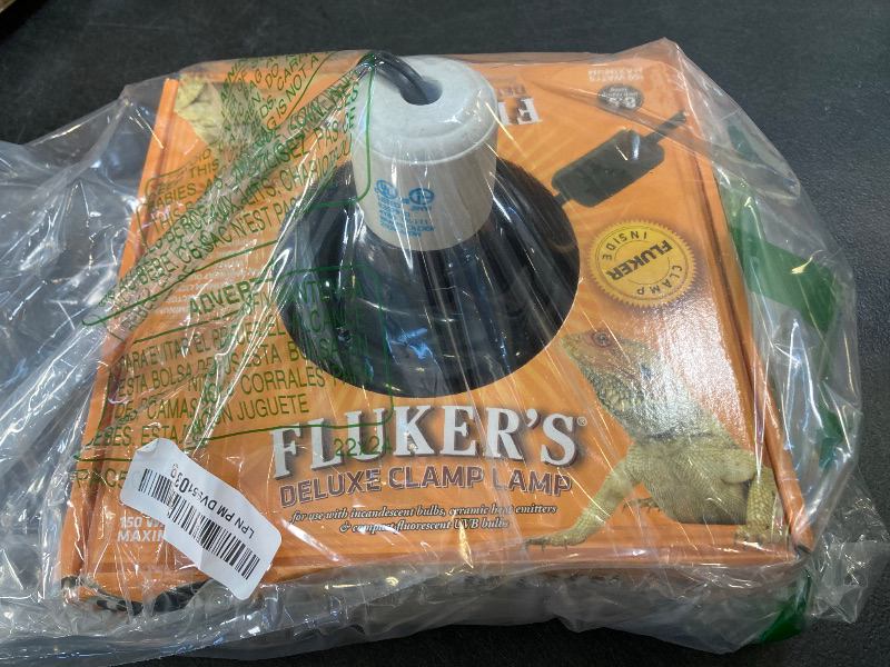 Photo 1 of Fluker's Repta-Clamp Lamp, Heavy Duty Clamp Light For Reptile Tanks and Terrariums, UL/CUL Approved, Great for Reptile Basking, 150-Watt Maximum with On/Off Switch, 8.5"