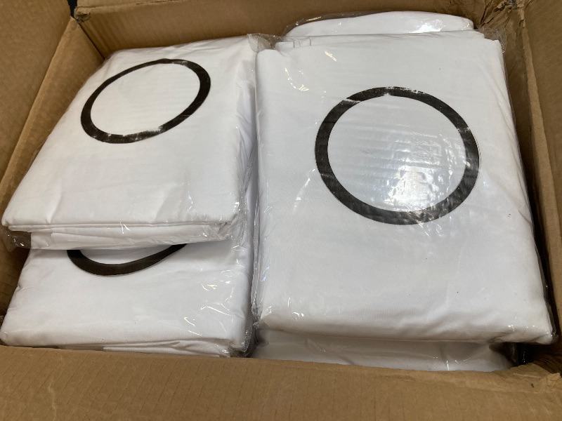 Photo 1 of 8 Packs Round Tablecloth 108 Inch White Table Cloth for Circle Tables, Washable Polyester Fabric Tablecloths, Wrinkle Resistant Table Cloth Round Cover for Wedding Party Banquet Dining