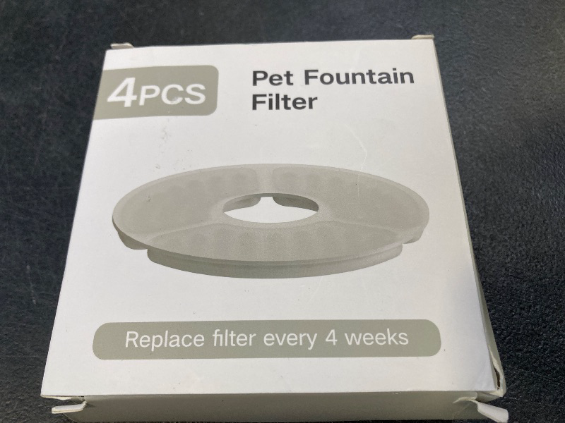 Photo 1 of Cat Water Fountain Filters, 4 Pieces Set Pack of 4 Replacement Filter Fit for HX HECLEX Pet Cat Feeder and Water Dispenser