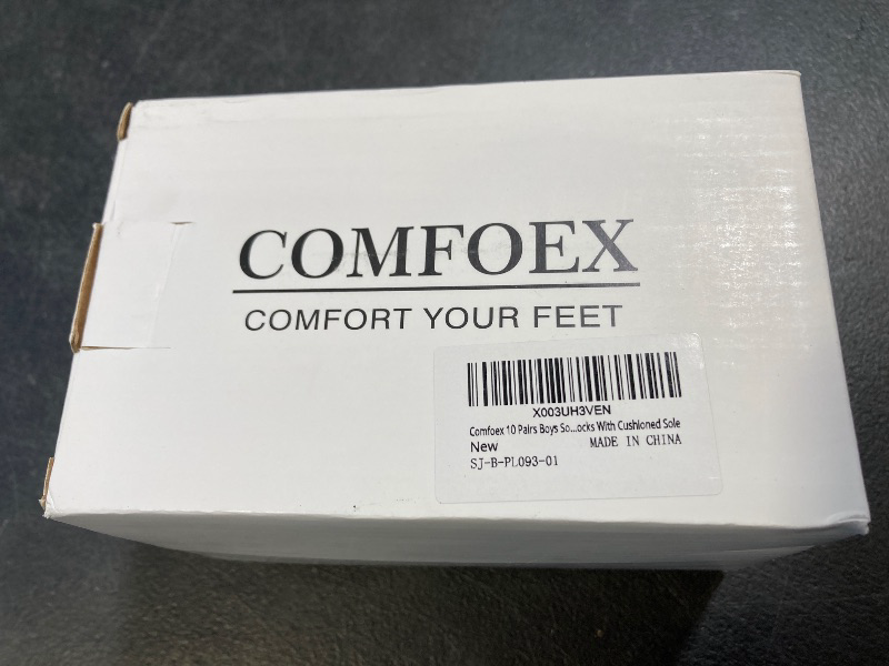 Photo 1 of Comfoex 10 Pairs Boys Socks Low Cut Ankle Socks For Kids 8-10 4-6 6-8 Years Old Short Athletic Socks With Cushioned Sole