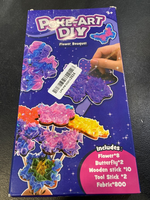 Photo 1 of MDINGTD Toys for 4 5 6 7 8+ Year Old Girls, Poke-in Art Flower Bouquet with 8 Flowers & 2 Butterflies Arts and Crafts for Girls Ages 4-12 DIY Creative Activity Birthday Gifts Crafts Kits