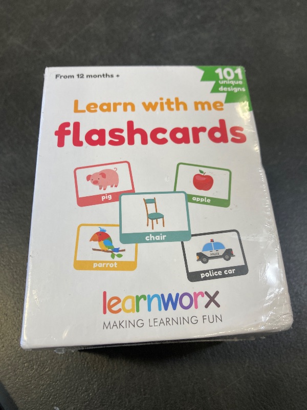 Photo 1 of LearnWorx 101 Baby Flash Cards for Toddlers 1-3 | Award Winning First Words Toddler Flash Cards | Speech Toys Help Learn Objects, Numbers & Play Games - Big Toddler Learning Flashcards Preschool Kids