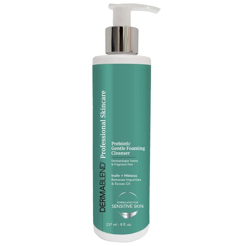 Photo 1 of Dermablend Prebiotic Gentle Foaming Cleanser - 8 fl oz, Light Foam Cleanser Removes Makeup & Impurities, Prebiotic Inulin, Probiotics, & Hyaluronic Acid, Ideal for Sensitive Skin, Fragrance-Free