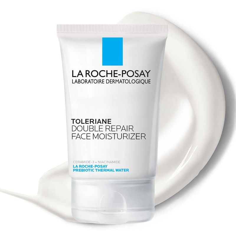 Photo 1 of La Roche Posay Toleriane Double Repair Face Moisturizer, Daily Moisturizer Face Cream with Ceramide and Niacinamide for All Skin Types, Oil Free, Fragrance Free