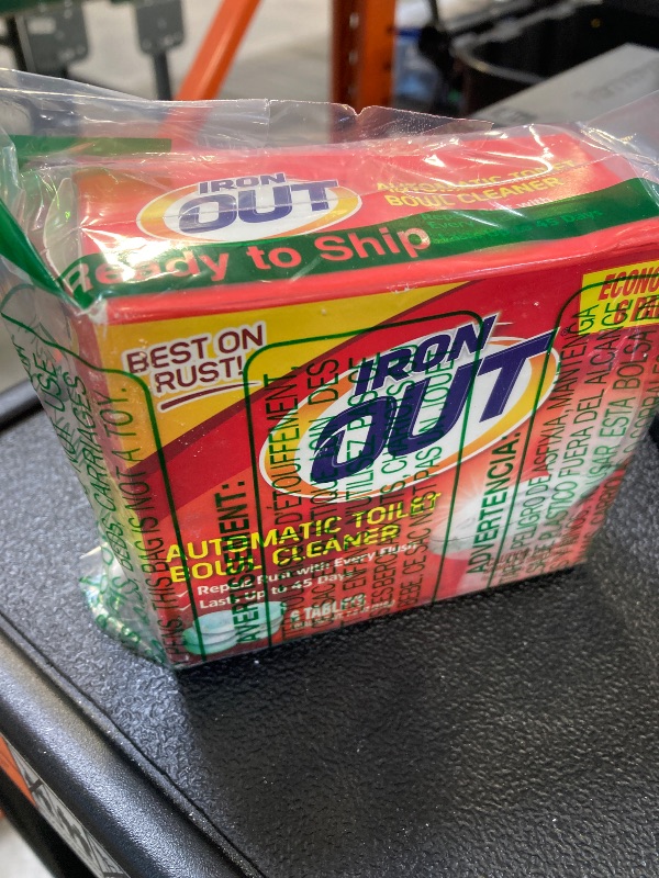 Photo 1 of Iron OUT Automatic Toilet Bowl Cleaner Tablets, Helps Remove and Prevent Rust Stains with Every Flush, Lasts up to 45 Days, 6 Tablets