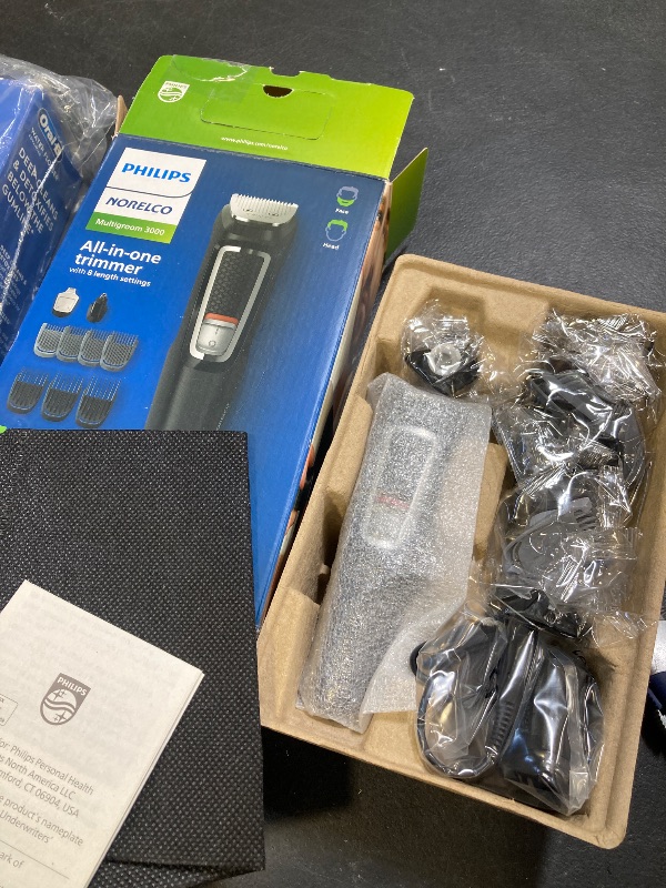 Photo 1 of Norelco Philips Multi Groomer All-in-One Trimmer Series 3000-13 Piece Mens Grooming Kit for Beard, Face, Nose, Ear Hair Trimmer and Hair Clipper - NO Blade Oil Needed, MG3740/40