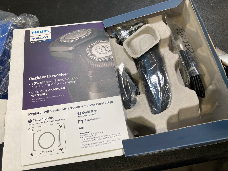 Photo 1 of Philips Norelco Shaver 5400, Rechargeable Wet & Dry Shaver with Pop-Up Trimmer, S5880/81