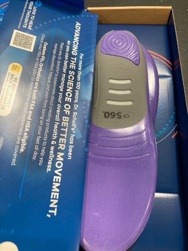 Photo 1 of Dr. Scholl's Custom FiT Comfort – Plantar Fasciitis Insoles, Orthotics Shoe Inserts with Arch Support for Men & Women, Suitable for 220+ lbs, Stay on Your Feet All-Day with Optimum Cushioning, CF560