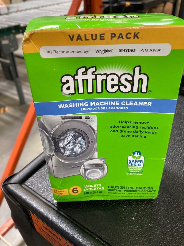 Photo 1 of Affresh Washing Machine Cleaner, Cleans Front Load and Top Load Washers, Including HE, 6 Tablets