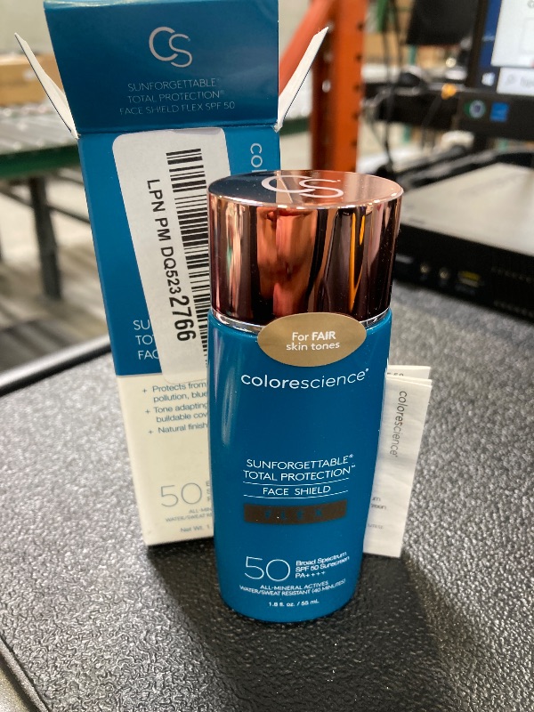 Photo 1 of Colorescience Total Protection Face Shield Flex SPF 50, Zinc Oxide Formula, Fair, 1.8 fl. oz (Pack of 1)