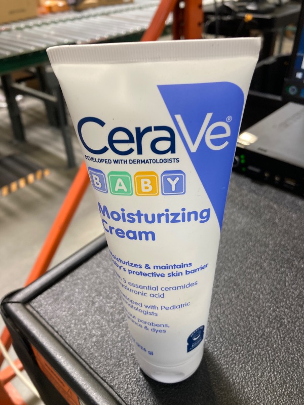 Photo 1 of CeraVe Baby Cream, Gentle Moisturizing Cream with Ceramides, Fragrance, Paraben, Dye & Phthalates Free, Rich & Non-Greasy Feel, Gentle Baby Skin Care, 8 Ounce