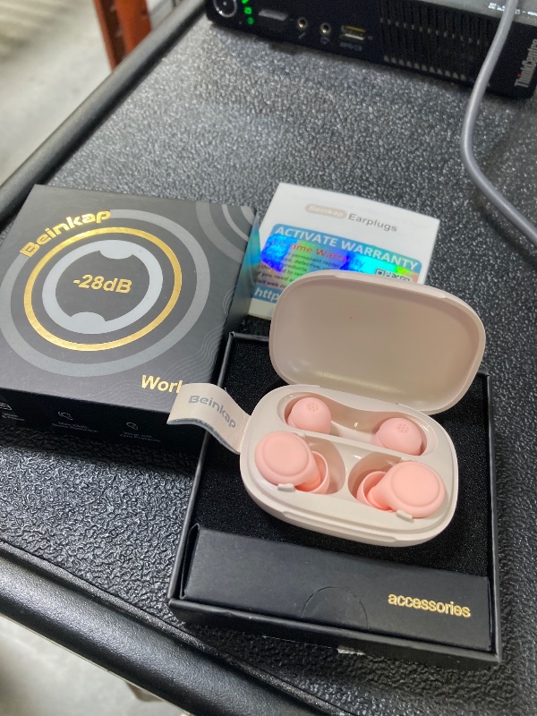 Photo 1 of 2 Noise Cancelling Ear Plugs, Beinkap Sleeping Earplugs with 12 Silicone Soft Reusable Ear Tips for Social Gatherings, Work, Sleeping, Concerts, Parenting, Conversation, 28 dB Noise Reduction