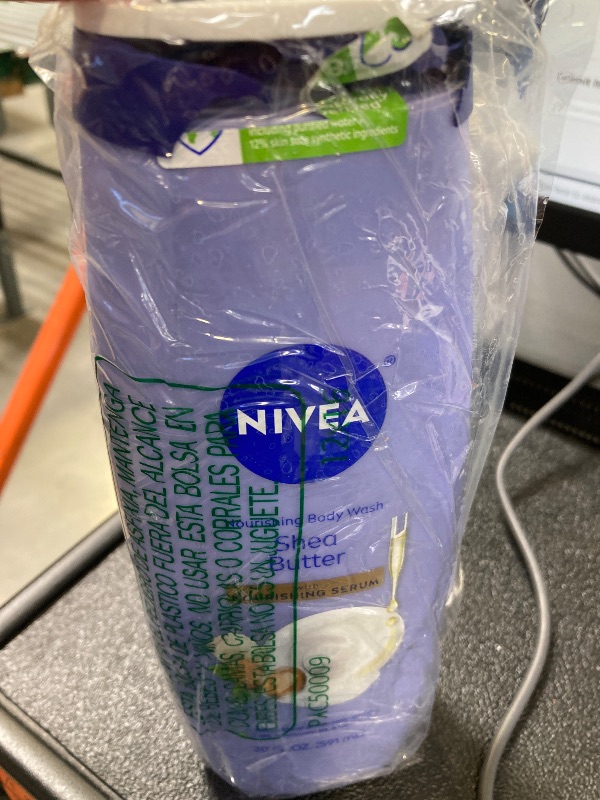 Photo 1 of NIVEA Nourishing Shea Butter Body Wash with Nourishing Serum, Moisturizing Body Wash for Women, Enriched Provitamin B5 and Vitamin E, 20 Fl Oz Bottle