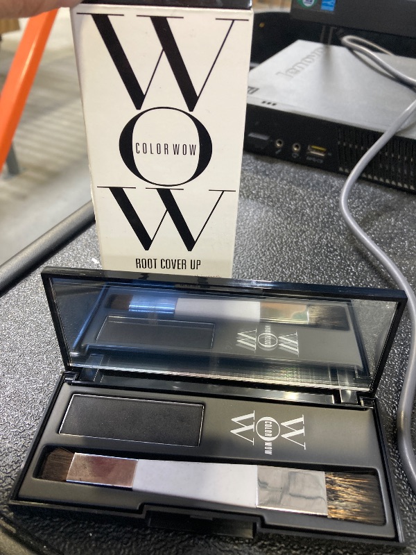 Photo 1 of COLOR WOW Root Cover Up, Black – Instant Grey Coverage and Temporary Touch-Up, Water and Sweat Resistant, No mess Award-Winning Formula