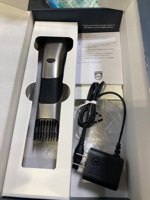 Photo 1 of Philips Norelco Bodygroom 7000 Series, Showerproof Groin and Body Trimmer for Men, Precise Body Grooming, Adjustable Comb, Safe Even Below The Belt, 80 Min. Runtime, Model BG7030/49