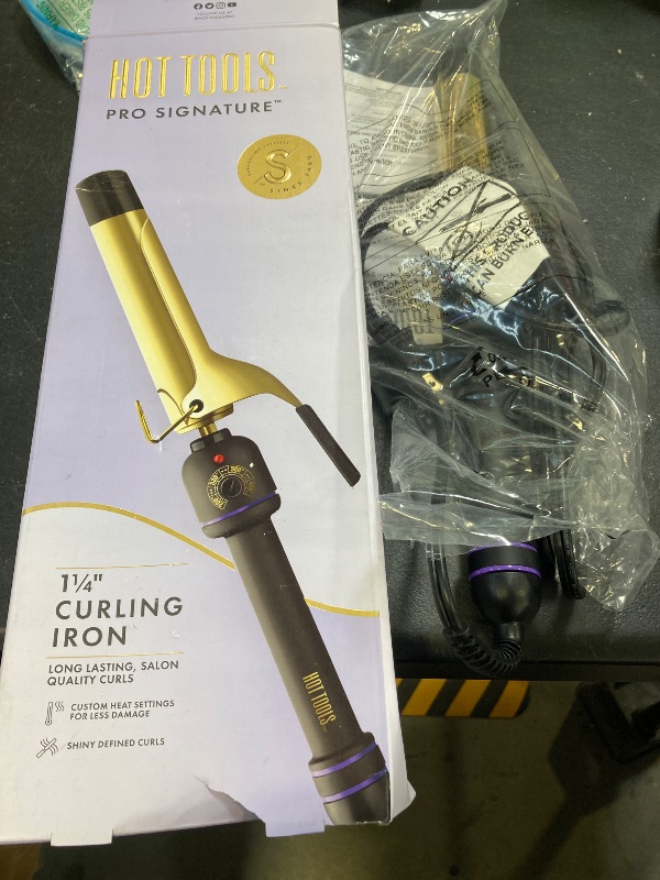 Photo 1 of Hot Tools 1 1/4" Curling Iron for Beginners | Long-Lasting Results, Defined Curls and Easy to Use with Temperature Control for All Hair Types up to 430?
