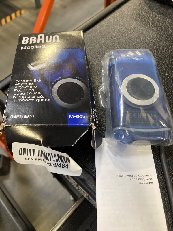 Photo 1 of Braun Electric Razor for Men, M60b Mobile Electric Foil Shaver, Washable