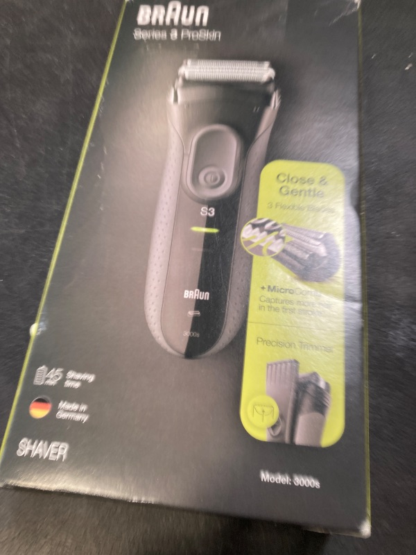 Photo 1 of Braun Electric Razor for Men Foil Shaver, Rechargeable, Black, 4 Piece Set