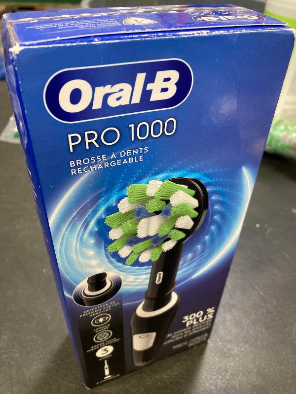 Photo 1 of Oral-B Pro 1000 Rechargeable Electric Toothbrush, Black