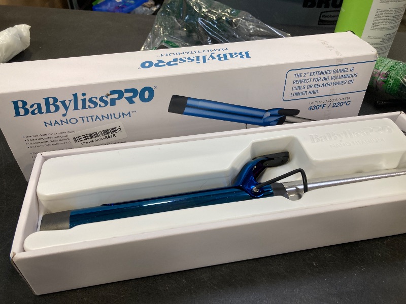 Photo 1 of BaBylissPRO Nano Titanium Professional 1.5" Curling Iron with Extended Barrel Perfect for Longer Hair