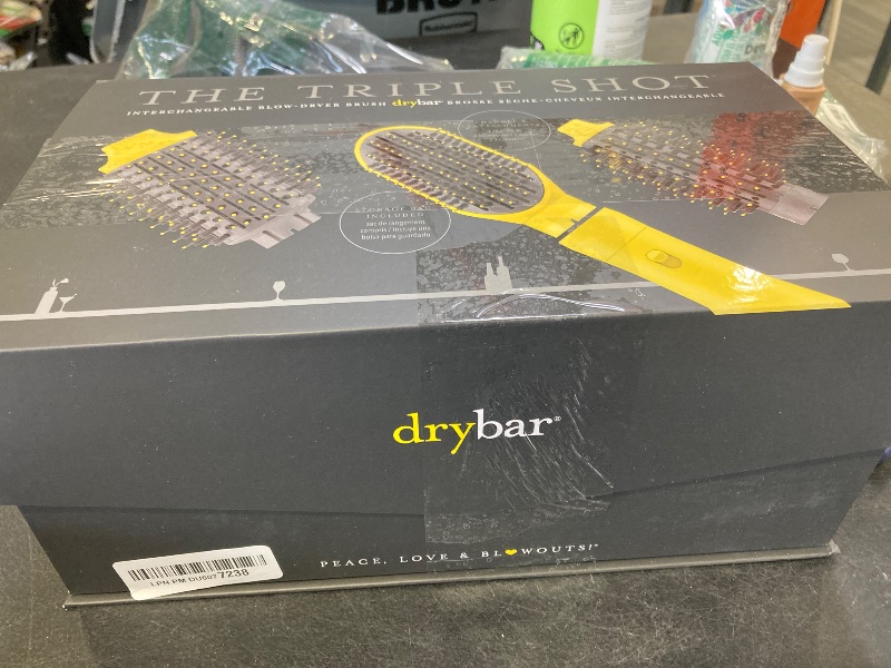 Photo 1 of Drybar The Triple Shot Interchangeable Blow-Dryer Brush | 3-in-1 Styling Tool for Voluminous Blowouts, Defined Curls or Waves, and Smooth Straight Looks