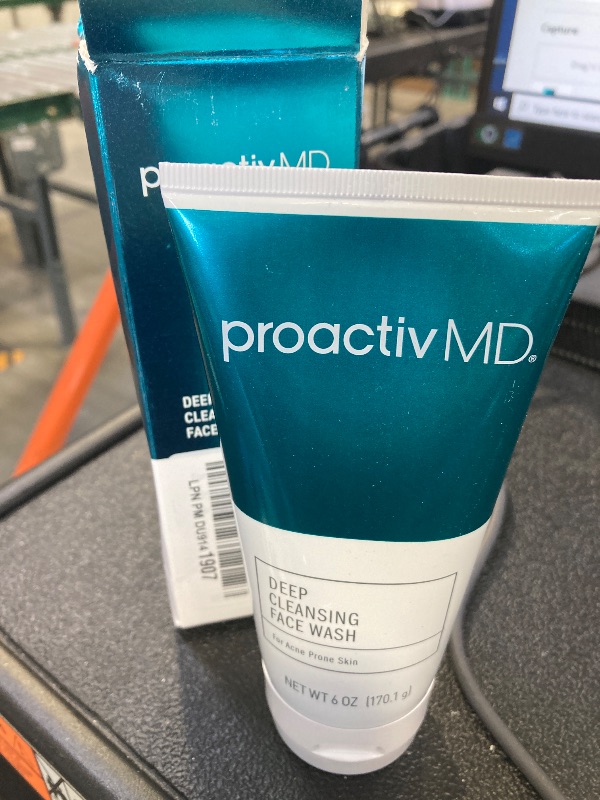Photo 1 of Proactiv MD Exfoliating Face Wash, Gentle and Hydrating Facial Cleanser and Acne Treatment for Sensitive Skin, 6 Oz Clear Unscented