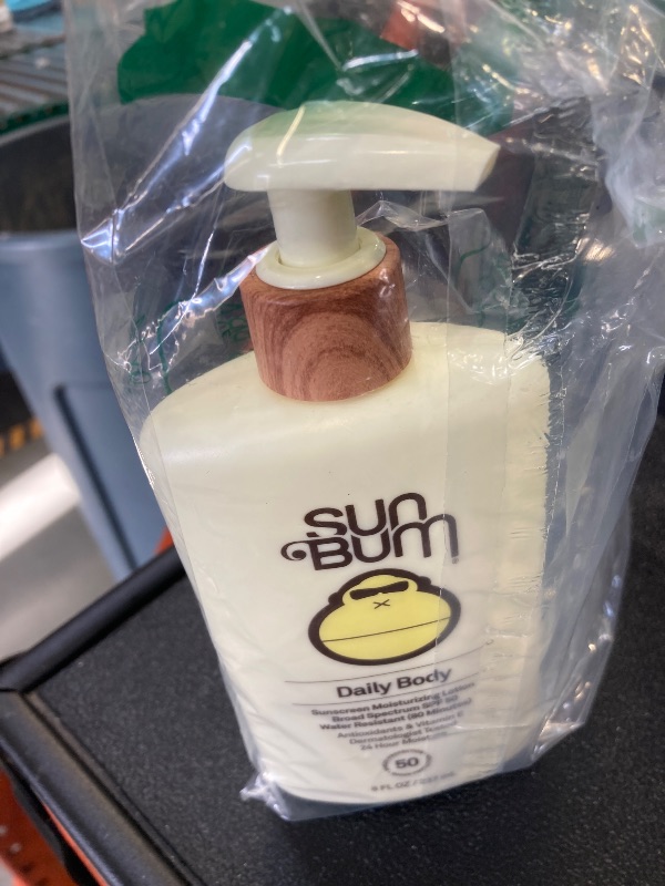 Photo 1 of Sun Bum Daily SPF 50 Sunscreen Body Lotion - Broad Spectrum Moisturizing Sunscreen with Vitamin E - Vegan and Hawaii 104 Act Compliant (Without Octinoxate & Oxybenzone) - Dermatologist Tested - 8 oz