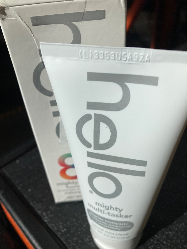 Photo 1 of hello Mighty Multitasker Fluoride Toothpaste, 8-in-1 Toothpaste with Minty Flavor, Anticavity, Antigingivitis, Antisensitivity, Strengthens Enamel and Whitens, 4.0 Oz Tube