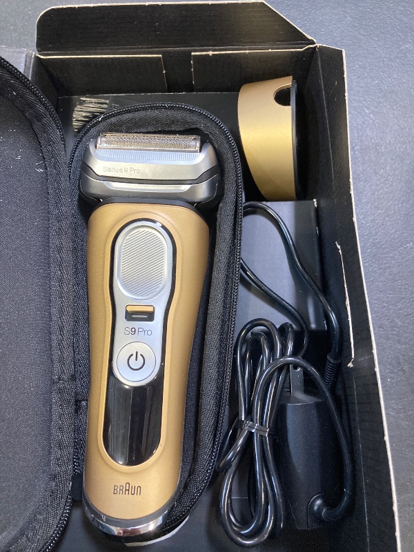 Photo 1 of Braun Series 9 Pro 9419s Electric Shaver for Men, Wet & Dry Shave, Shaving Kit with 4+1 Head with ProLift Trimmer