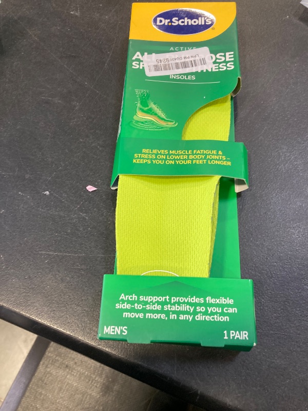 Photo 1 of Dr. Scholl’s Sport Insoles - Superior Shock Absorption and Arch Support to Reduce Muscle Fatigue and Stress on Lower Body Joints for Men Size 8-14